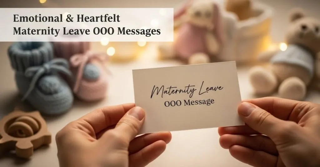 Inspirational Maternity Leave OOO Messages