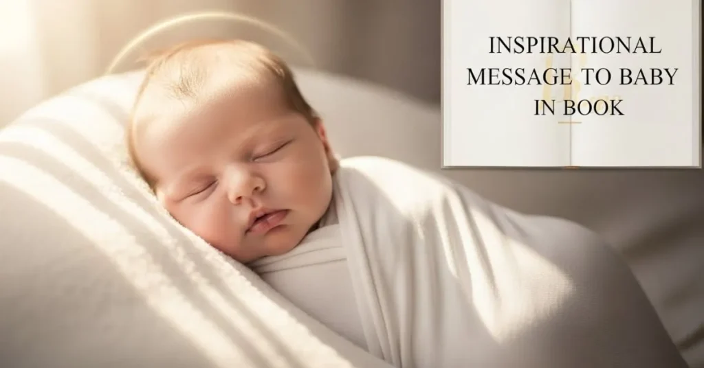 Inspirational Messages To Baby in Book