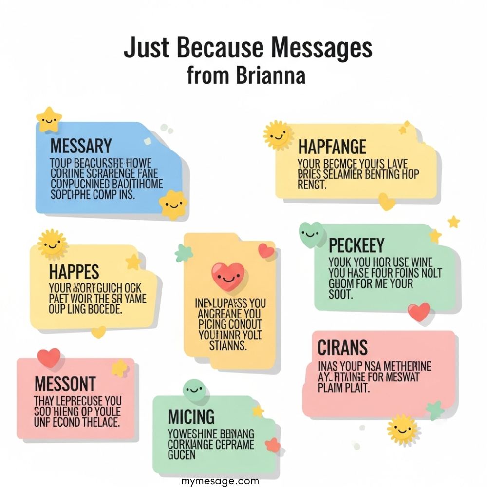  Just Because Messages From Brianna