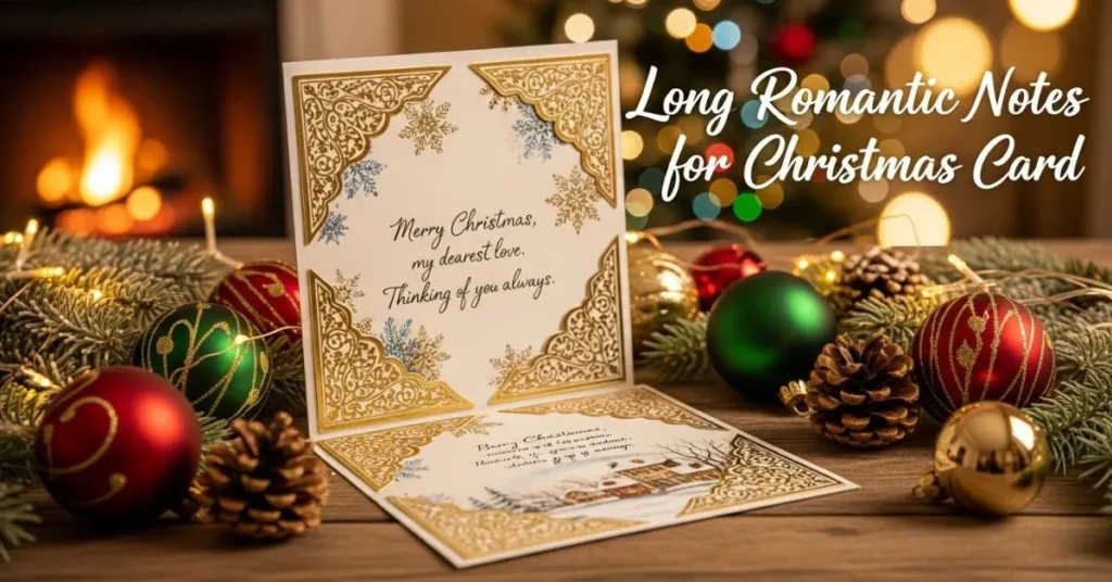 Long Romantic Notes For Christmas Card