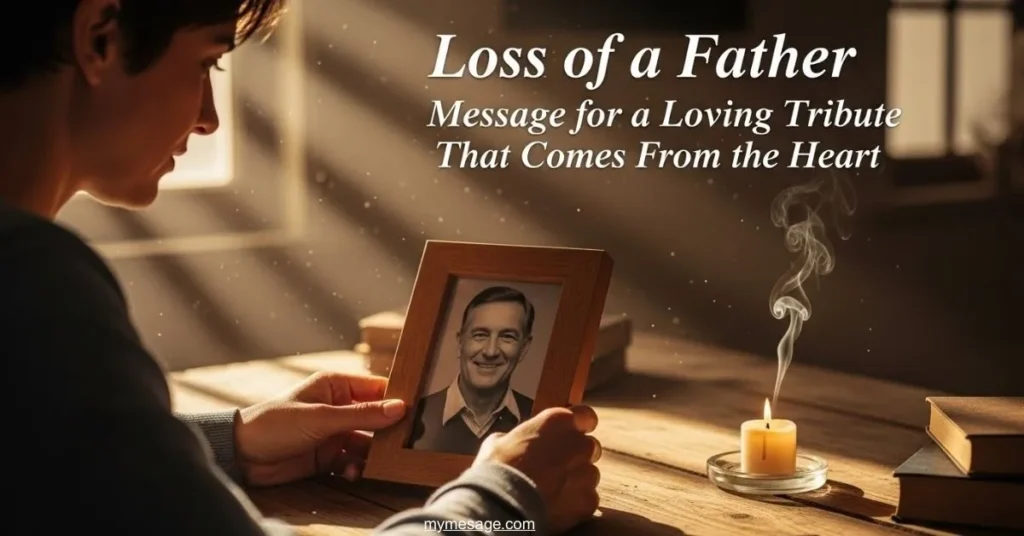 Loss of a Father Message For a Loving Tribute That Comes From the Heart