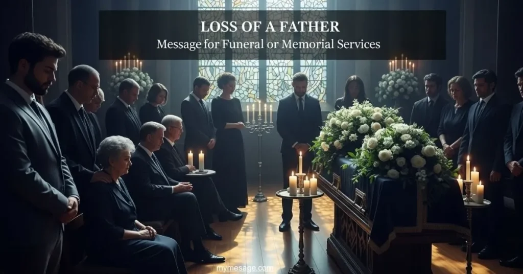 Loss of a Father Message For Funeral or Memorial Services