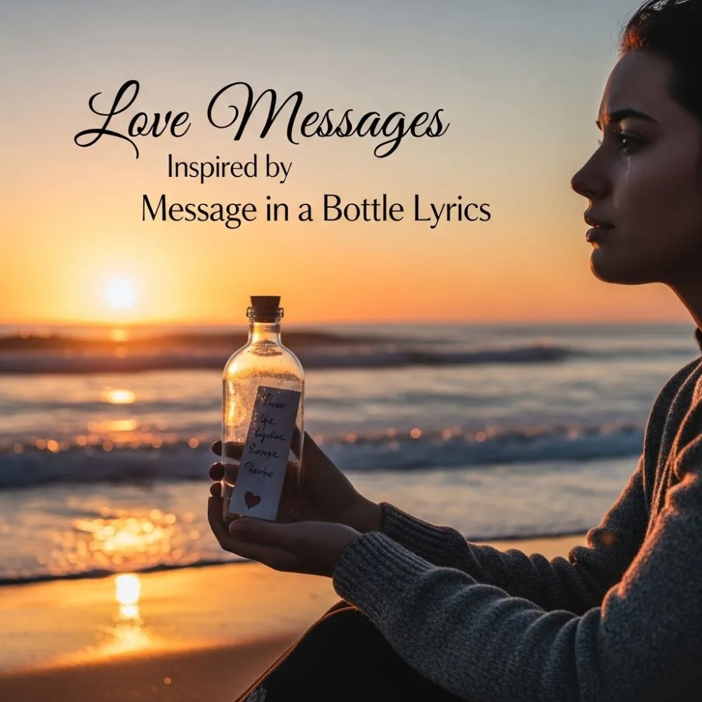  Love Messages Inspired by Message in a Bottle Lyrics