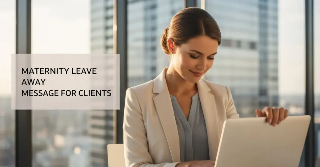 Maternity Leave Away Message For Clients