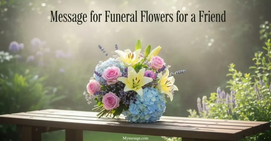 Message For Funeral Flowers For a Friend