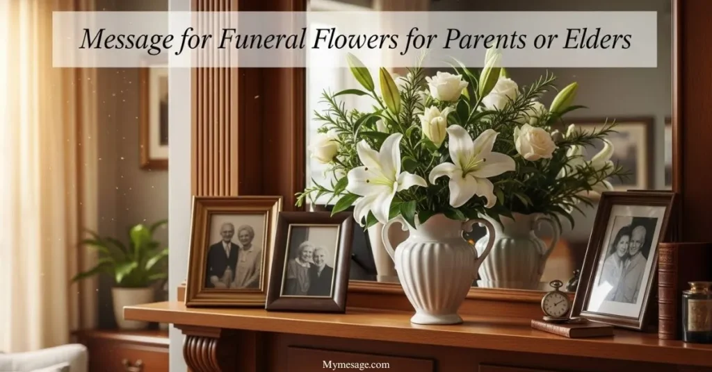  Message for Funeral Flowers For Parents or Elders