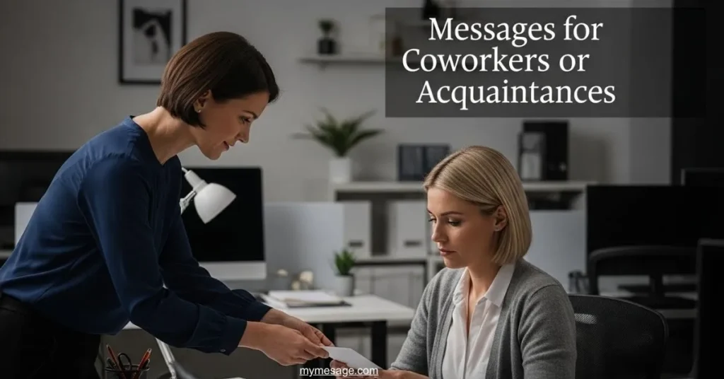 Messages For Coworkers or Acquaintances