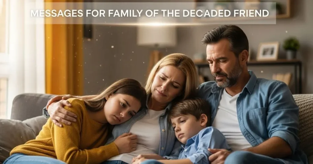 Messages For Family of the Deceased Friend