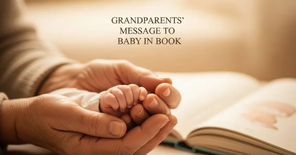 Messages from Grandparents To Baby in Book
