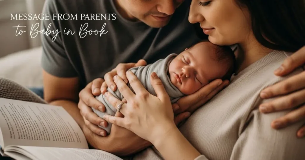 Messages from Parents To Baby in Book