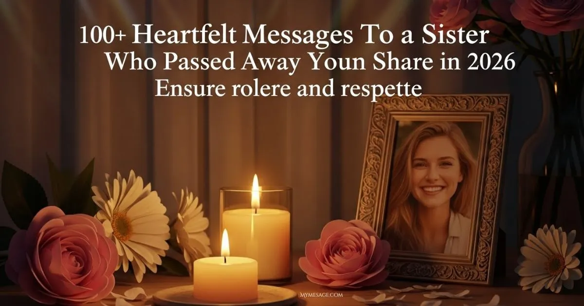 Messages To a Sister Who Passed Away