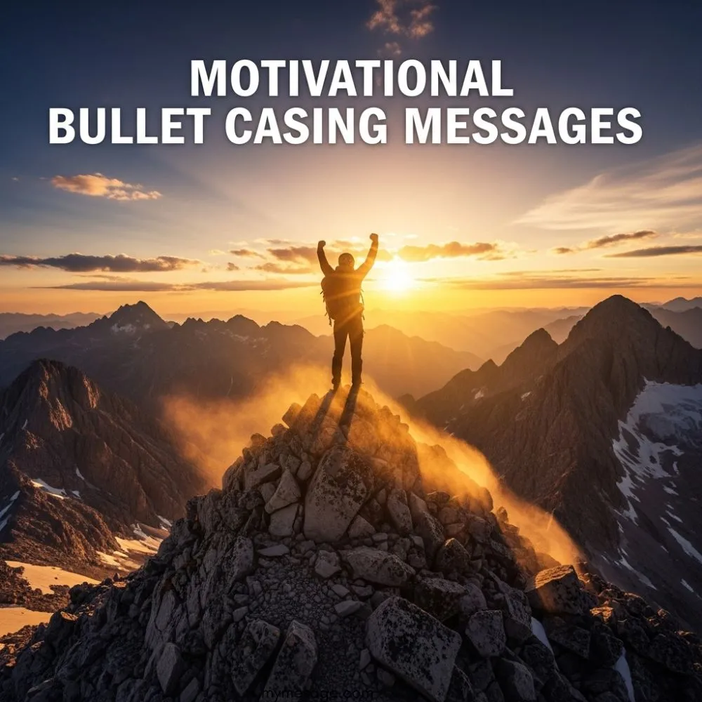 Motivational Bullet Casing Messages