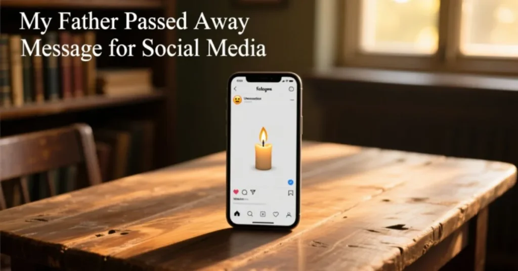 My Father Passed Away Message For Social Media