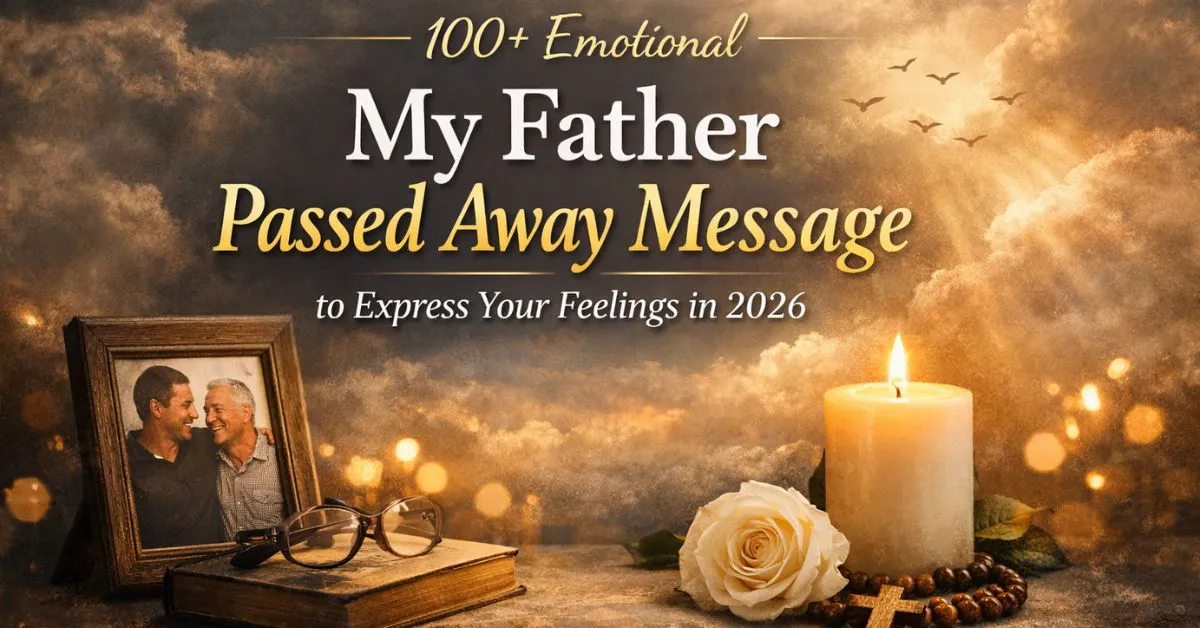 My Father Passed Away Message