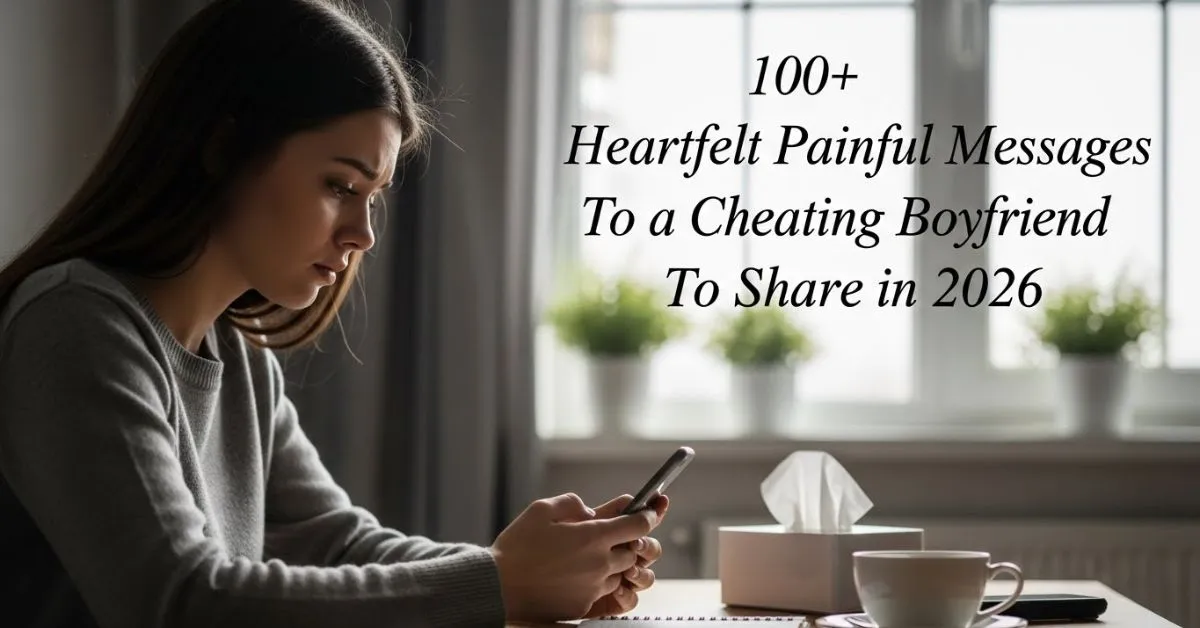 Painful Messages To a Cheating Boyfriend