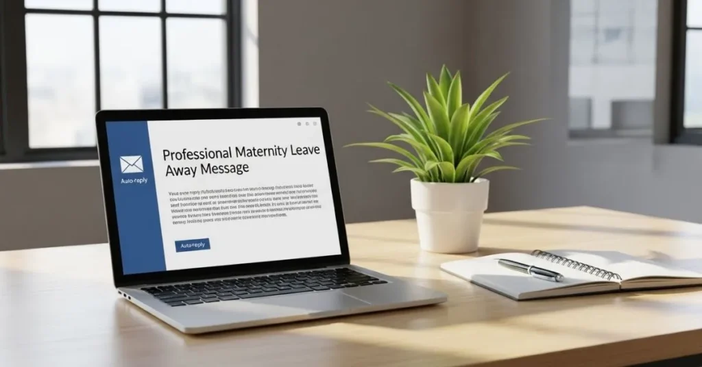 Professional Maternity Leave Away Message