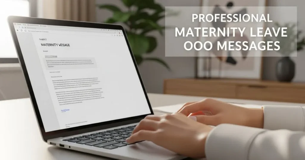 Professional Maternity Leave OOO Messages