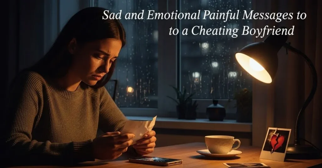 Sad and Emotional Painful Messages To a Cheating Boyfriend