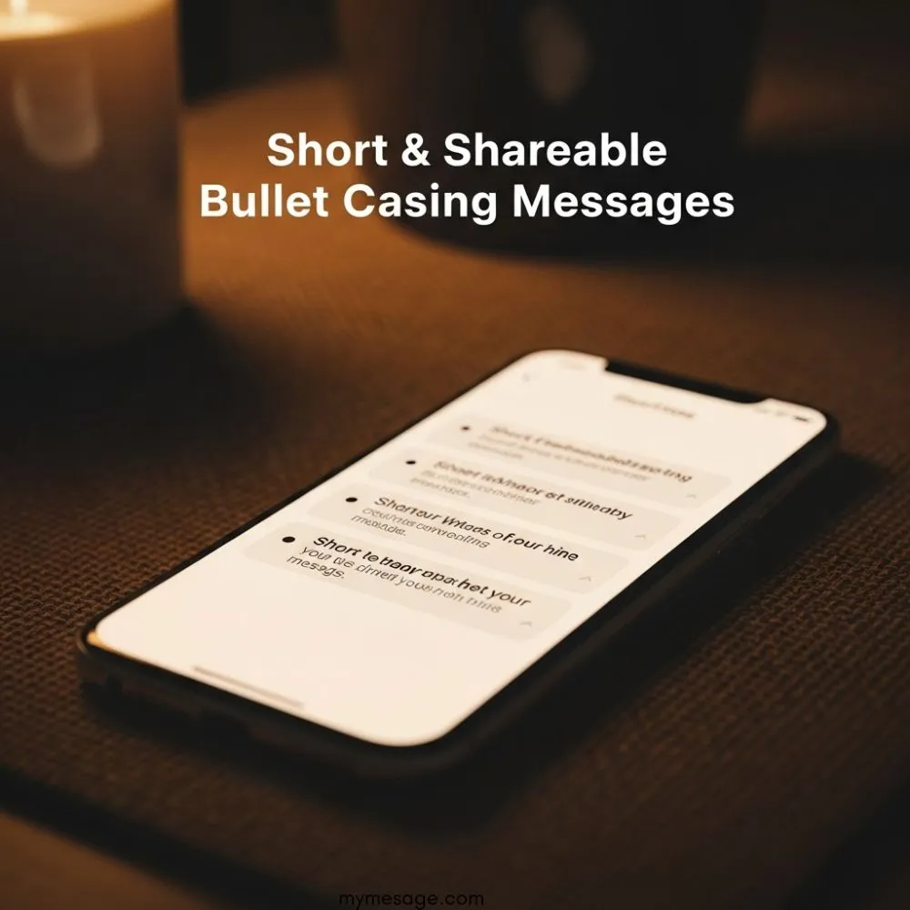 Short & Shareable Bullet Casing Messages