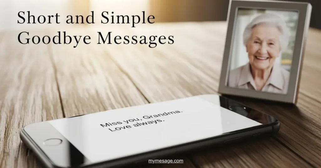 Short and Simple Goodbye Messages