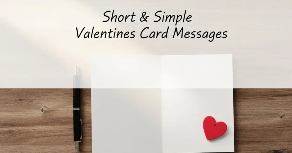 Short & Simple Valentines Card Messages