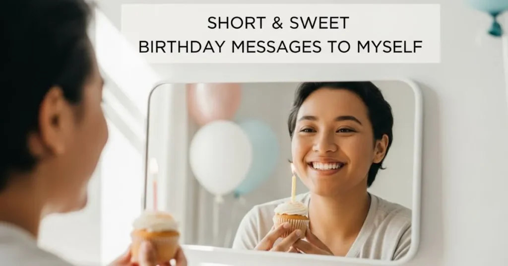 Short & Sweet Birthday Messages To Myself