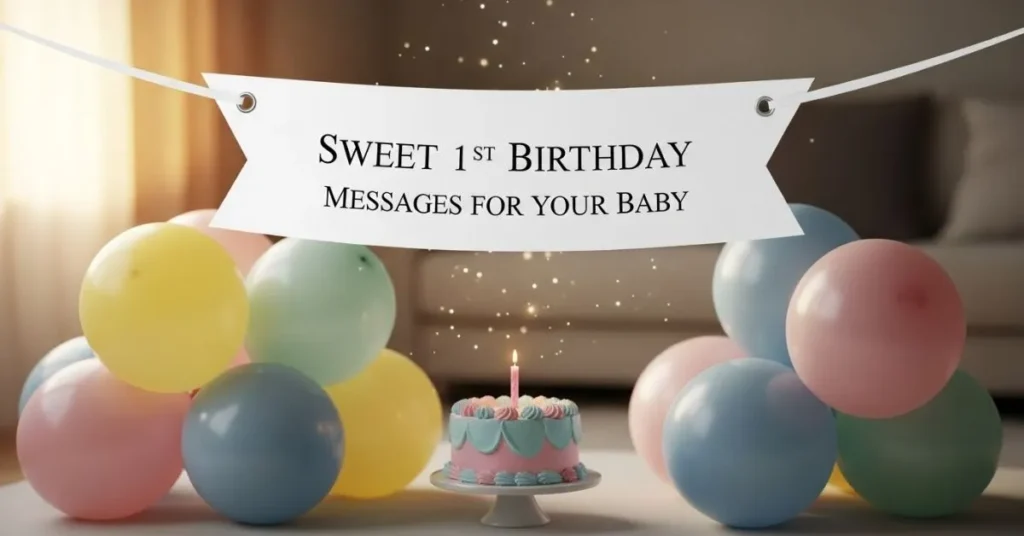 Sweet 1st Birthday Messages For Your Baby