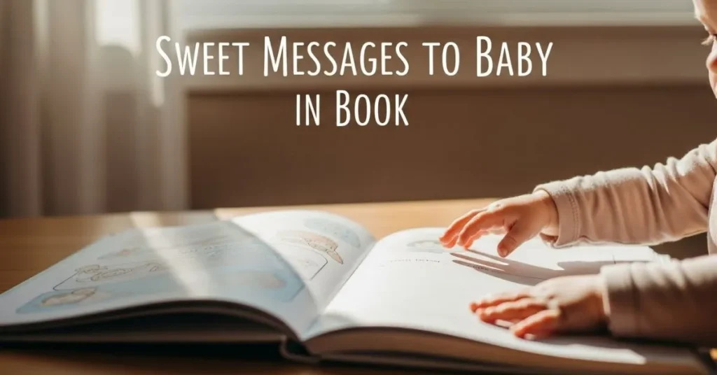 Sweet Messages To Baby in Book