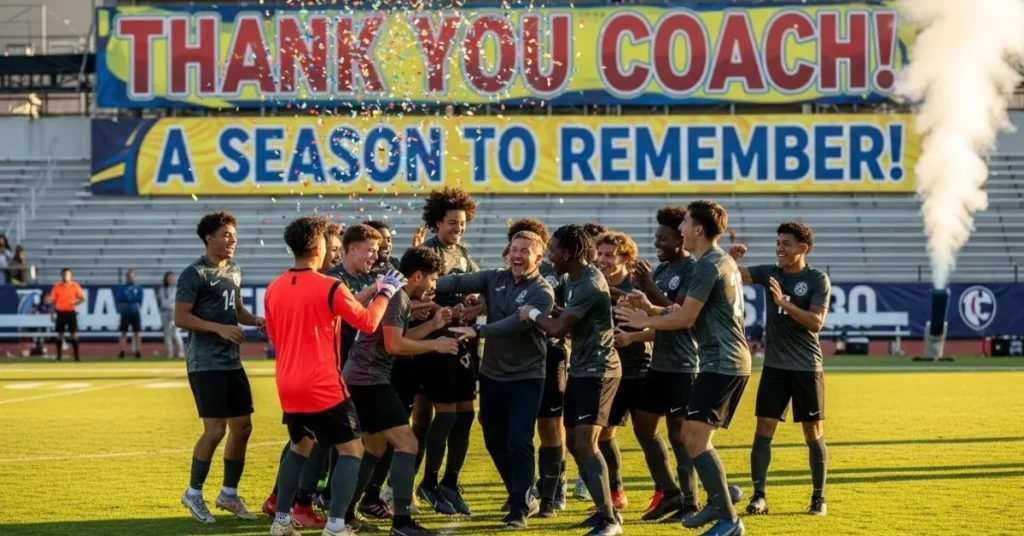 Thank You Coach Message After Winning a Game or Season