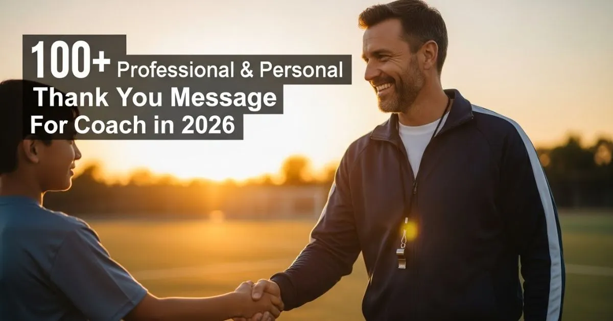 Thank You Message For Coach