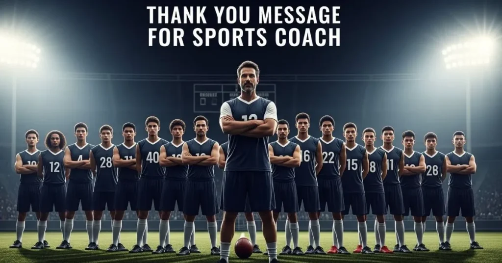  Thank You Message For Sports Coach