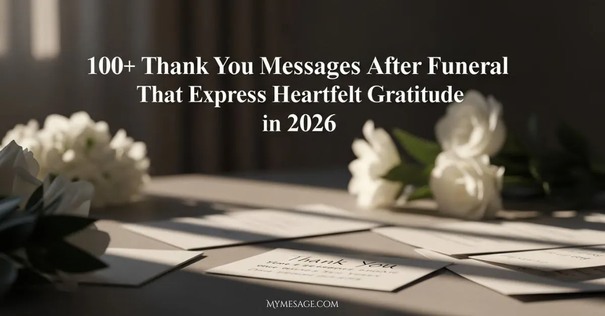 Thank You Messages After Funeral