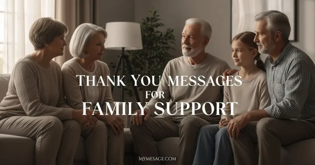 Thank You Messages For Family Support