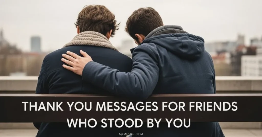 Thank You Messages For Friends Who Stood by You