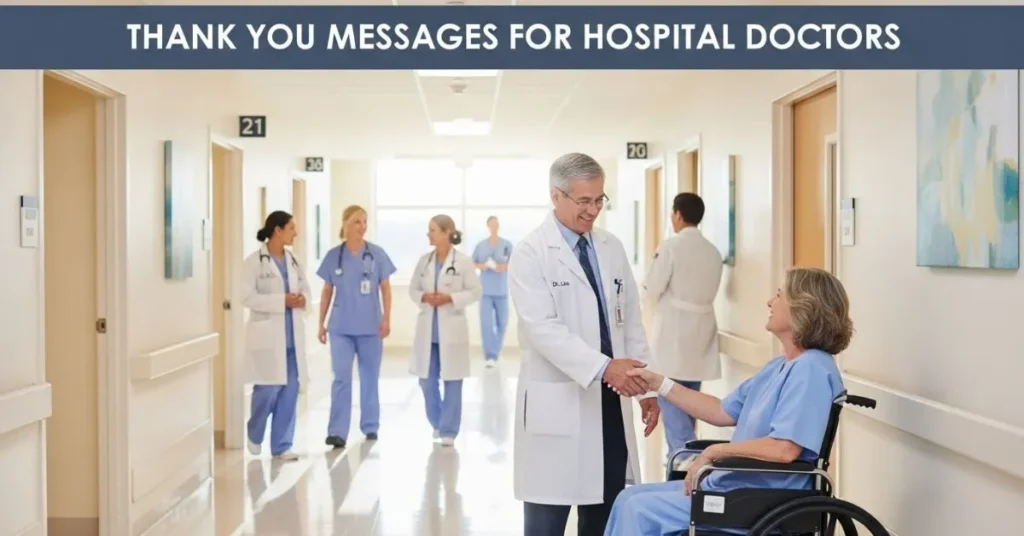 Thank You Messages For Hospital Doctors