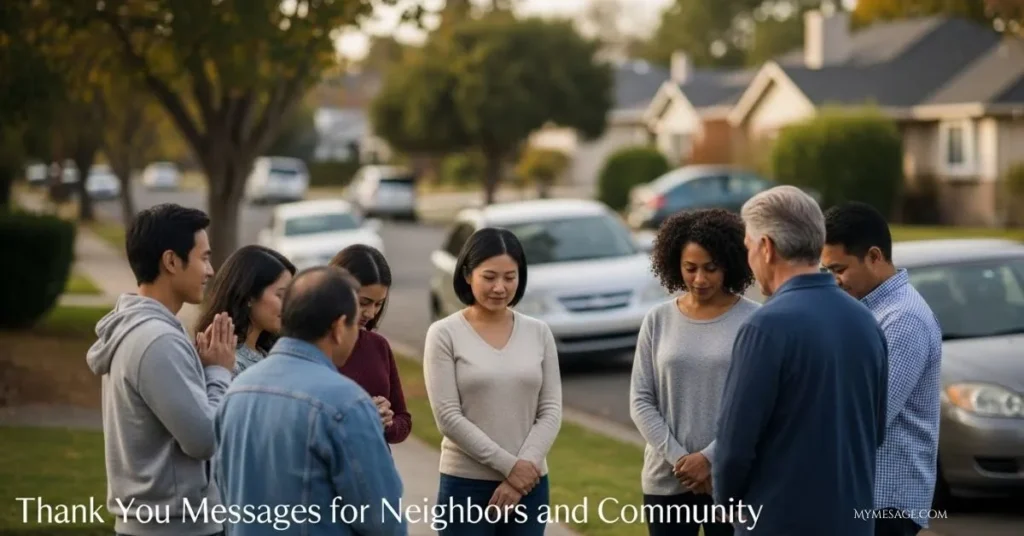 Thank You Messages For Neighbors and Community