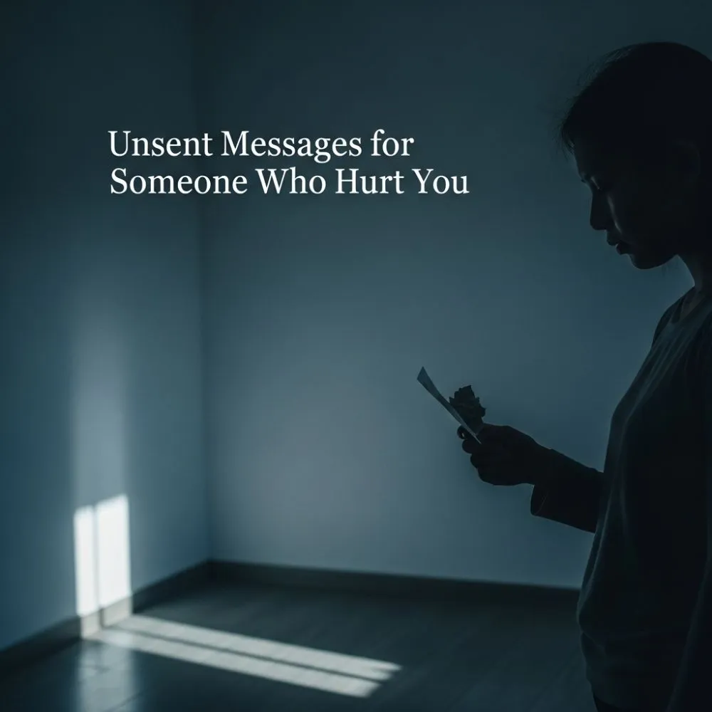 Unsent Messages For Someone Who Hurt You
