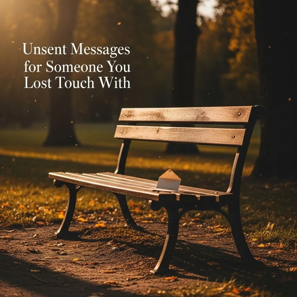 Unsent Messages For Someone You Lost Touch With