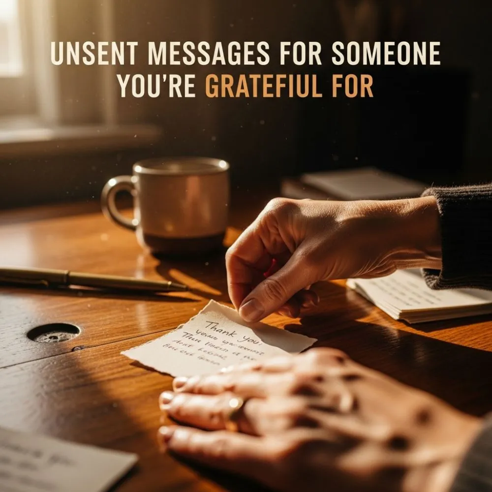 Unsent Messages For Someone You’re Grateful For