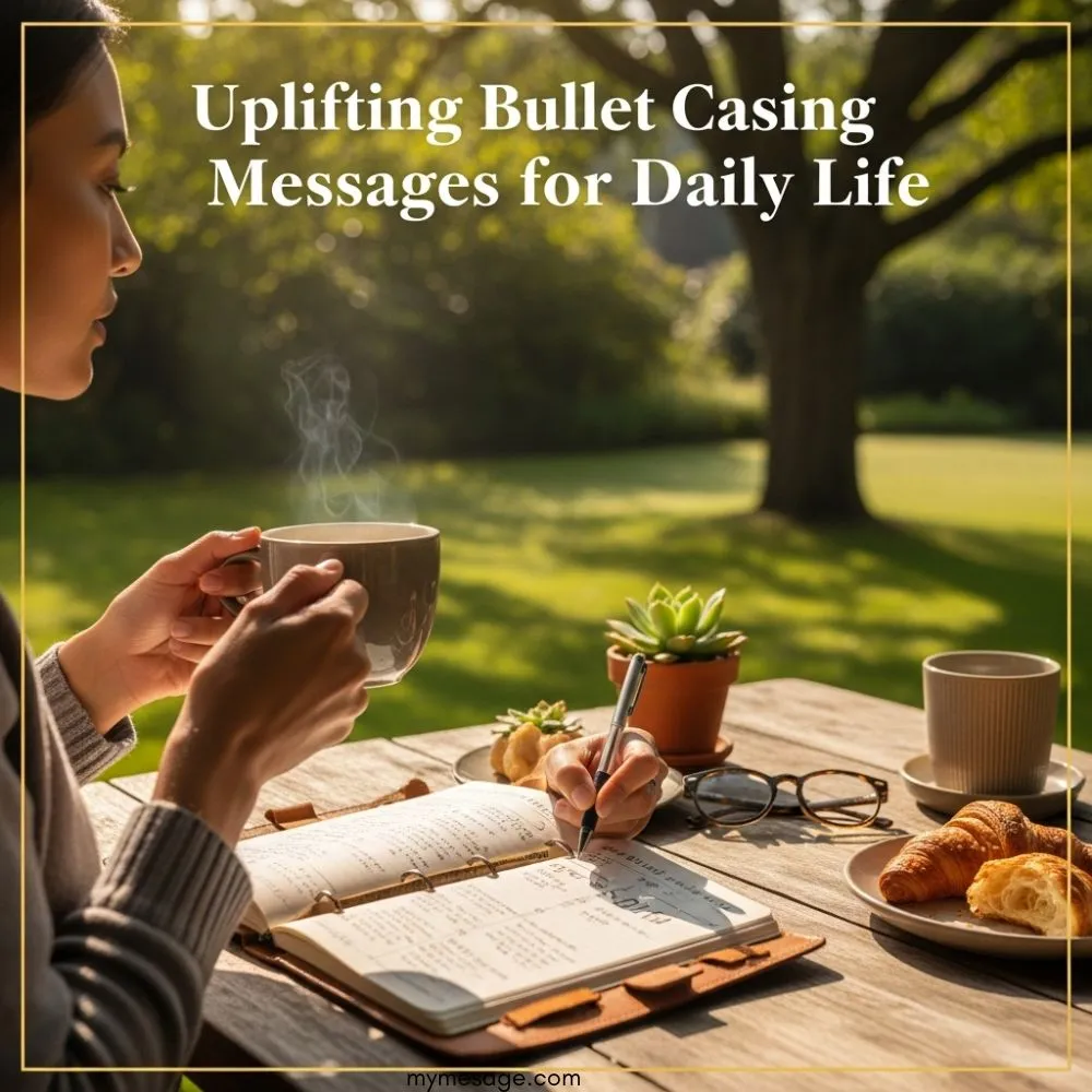 Uplifting Bullet Casing Messages For Daily Life