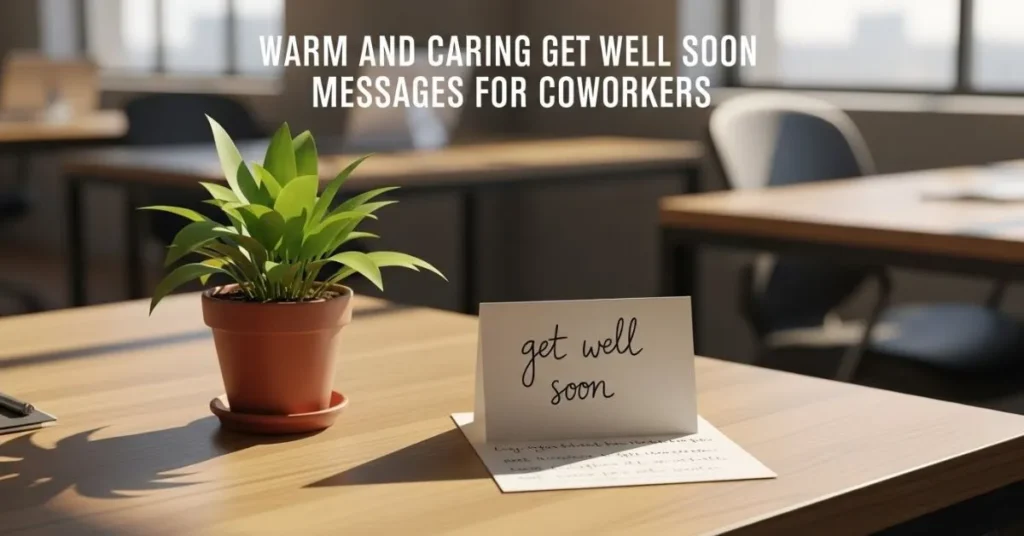 Warm and Caring Get Well Soon Messages For Coworkers