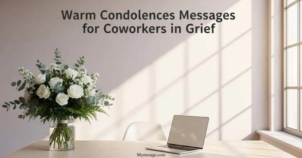 Warm Condolences Messages For Coworkers in Grief