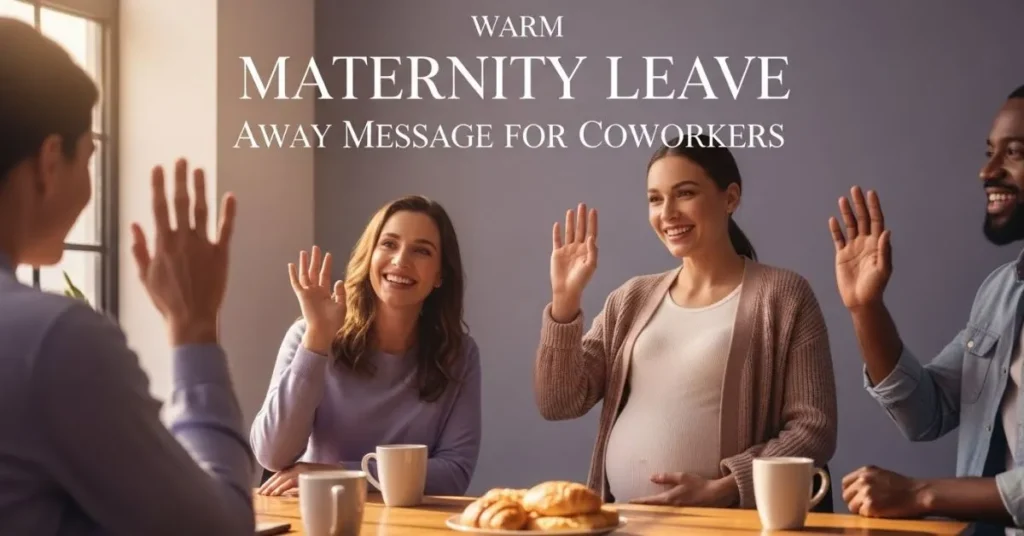 Warm Maternity Leave Away Message For Coworkers