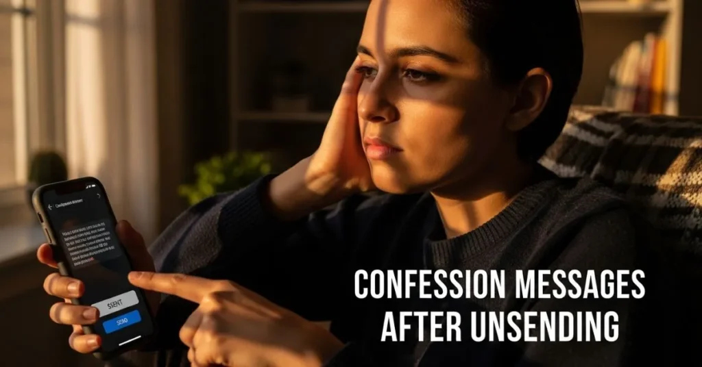 Confession Messages After Unsending