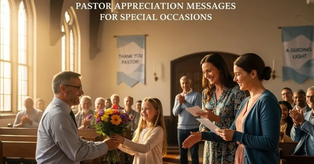 Pastor Appreciation Messages For Special Occasions