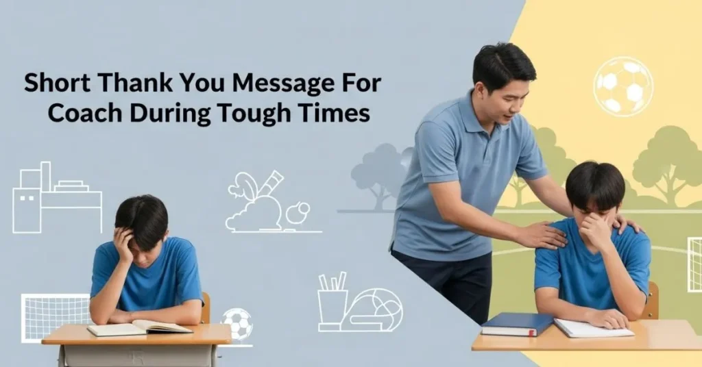 Short Thank You Message For Coach During Tough Times