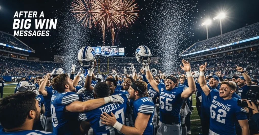 After a Big Win Messages