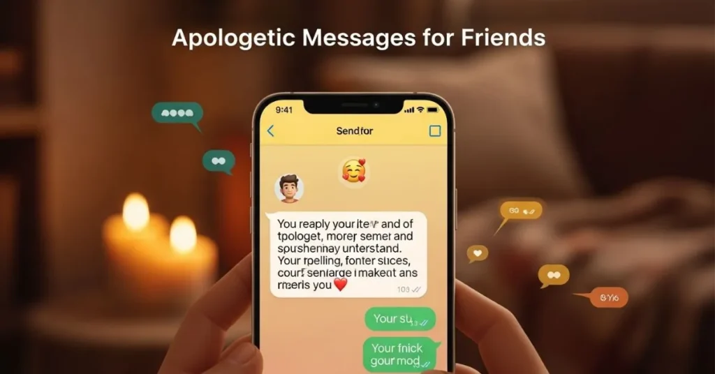 Apologetic Messages For Friends