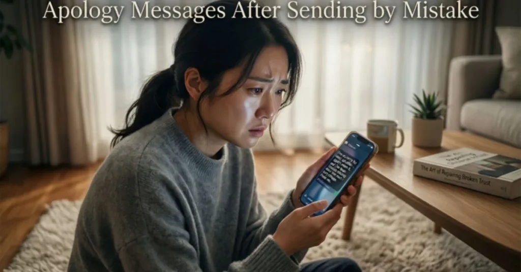 Apology Messages After Sending by Mistake