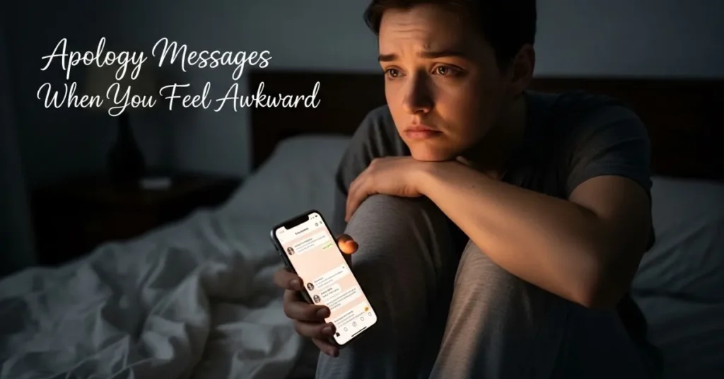 Apology Messages When You Feel Awkward